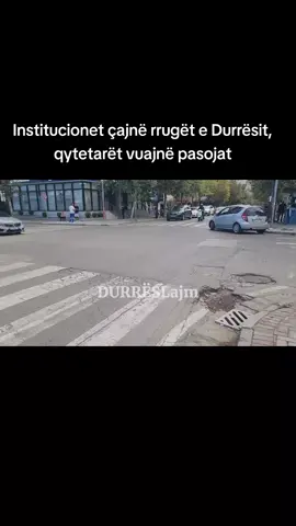 Riparimi i defekteve në rrjetin e kanalizimeve, tubacioneve të ujit të pijshëm, linjave të internetit dhe atyre elektrike etj shpeshherë lind domosdoshmërinë e ndërhyrjeve në shtresat asfaltike të rrugës apo në trotuare. Dhe pasojat janë këto që shohim çdo ditë në rrugët kryesore dhe ato dytësore të Durrësit, si në lagjen nr.16, në lagjen nr.18 etj. Gropa të stërmëdha në anë të rrugëve apo trotuare, që qëndrojnë në këtë gjendje për muaj të tërë. Për qytetarët, ato janë një burim i vazhdueshëm aksidentesh. “Këtu kalojnë dhe furgonë, ose autobusë të mëdhenj dhe gurët mund të dalin nga rruga dhe të godasin jo vetëm makinat, se ato hekura janë, po godasin njerëzit. “Janë problem për shumë arsye. Problemi i parë është që prishet makina, bëhen burim aksidenti, sepse devijojnë makinat. Këtu ka ndodhur që na ka përfunduar makina në trotuar”. “I kanë hapur për të bërë kanalizimet dhe i kanë lënë.” “U bë një muaj e ca që se kanë mbyllur. Përbën shumë problem për aksidente”. Rikthimi i rrugës apo trotuareve në gjendjen e mëparshme është minimalja që duhet të bëhet në këto raste, por pikërisht këtu fillon pingpongu institucional, sepse Ndërmarrja e Ujësjellësit apo OSHEE si dhe Ndërmarrja Rruga ia hedhin topin njëra-tjetrës. Institucionet shtetërore kryejnë ndërhyrjet më të shpeshta në akset e qytetit dhe janë pikërisht ata dëmtuesit kryesorë të këtyre rrugëve. Në fund janë qytetarët ata që vuajnë pasojat dhe pavarësisht se paguajnë taksat për të marrë shërbime, ato i marrin të cunguara. Qytetarët kanë vetëm një apel. “Të marrë masa bashkia, se nuk ëhstë vetëm kjo gropë. Ka shumë të tilla nëpër lagje”. “Të rregullojnë rrugët, është gjëja kryesore. Të mos vdesin njerëzit”.