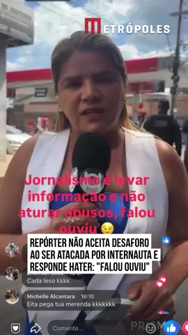 A Edila é repórter em Manaus (AM) e trabalha muito para levar informações de qualidade para todos os telespectadores que acompanham o trabalho da jornalista. Há alguns meses, a comunicadora se deparou com comentário negativo vindo de uma internauta pelas #redessociais e precisou defender o próprio trabalho em frente às câmeras. No ataque, o perfil descreve que Edila gosta de 