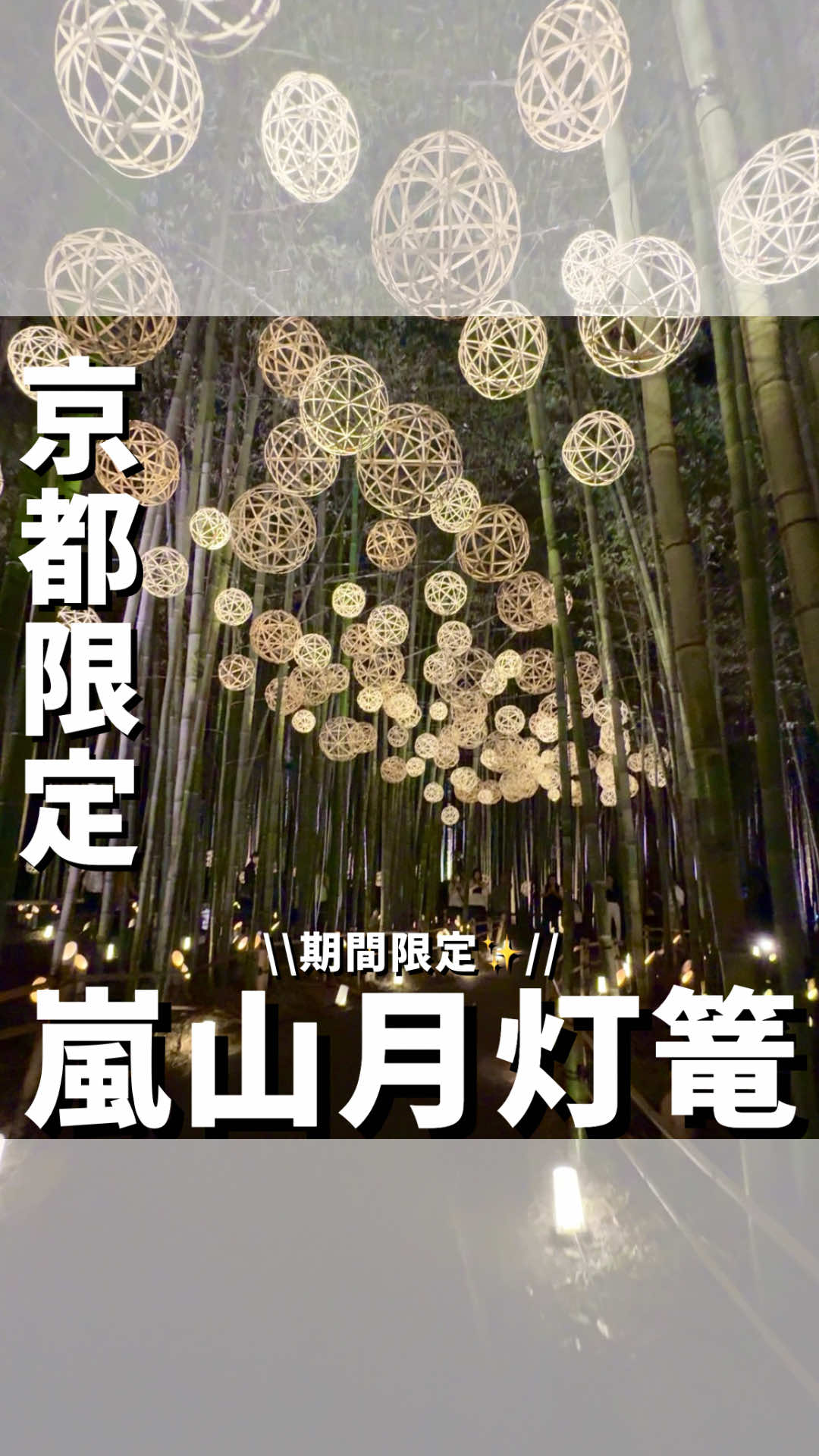 4年ぶりの開催✨幻想的一夜🌉 ◇期間： 10月1日〜10月31日 ◇営業時間：18:00〜21:00（20:30最終） ◇場所：京都市右京区嵯峨天龍寺立石町 ◇入場料金：1500円 ◇駐車場：なし ・ ・ 見返せるように『保存』『フォロー』 よろしくお願いします！ いいね👍とコメント📝も 皆んな是非行ってみてや！ #嵐山月灯篭 #期間限定 #嵐山 #京都お出かけ #京都イベント                