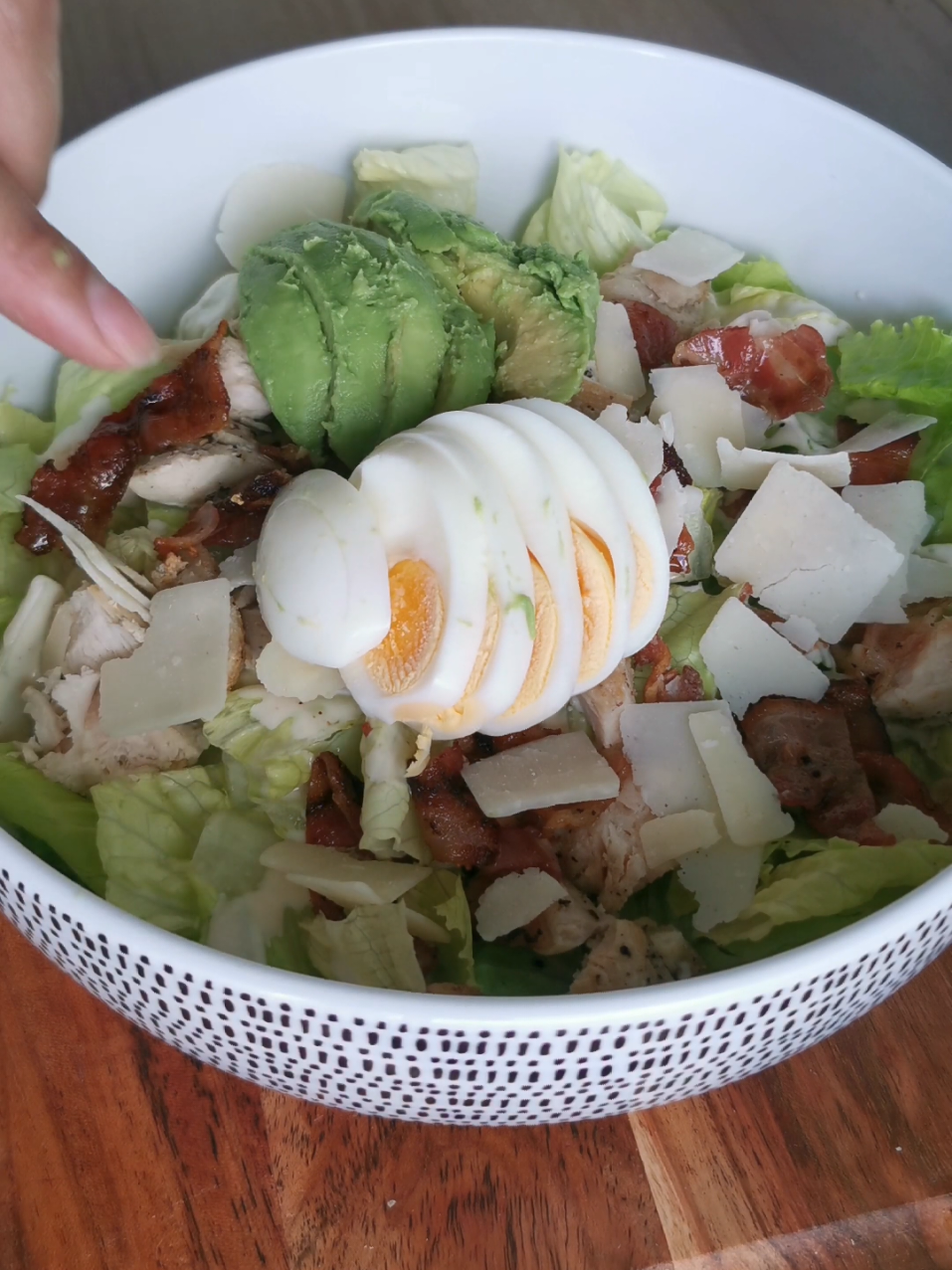 Salade Caesar 🥗 #Recettefacile #Recetterapide #Salade #Poulet #Healthyfood 