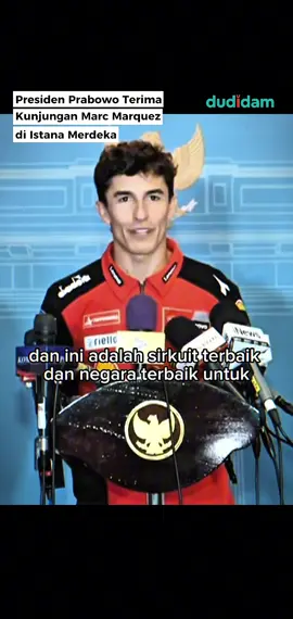 Presiden Prabowo Terima Kunjungan Juara Dunia MotoGP Marc Marquez di Istana Merdeka. (30/9/25) #presidenindonesia #prabowosubianto #marquez #gp #mandalika  @Rizky Irmansyah  @Agung Surahman 