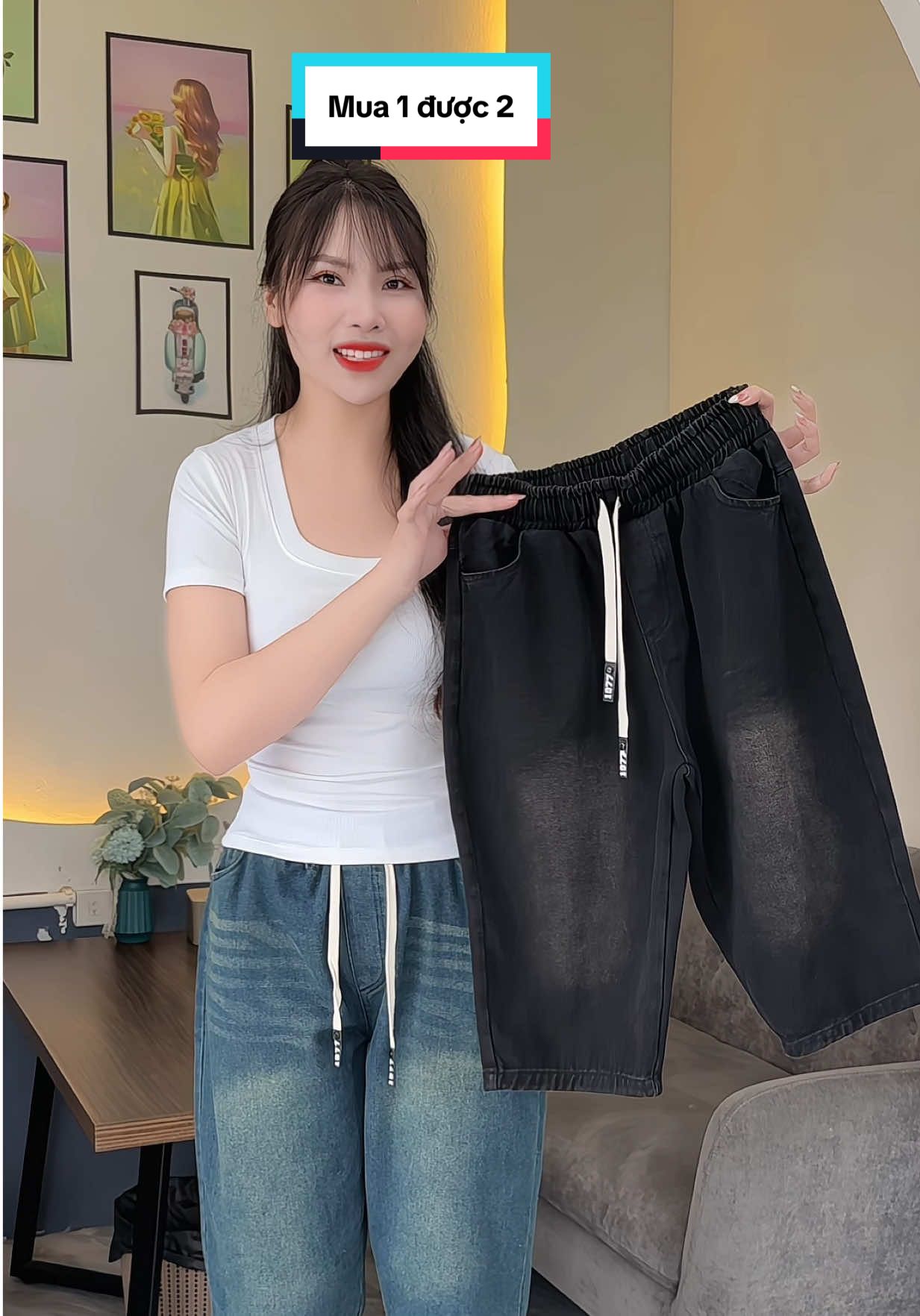 Mua 1 được 2 #quanngo #quanngonu #tuoithichmacdep #quanjeannu #quanbigsize 