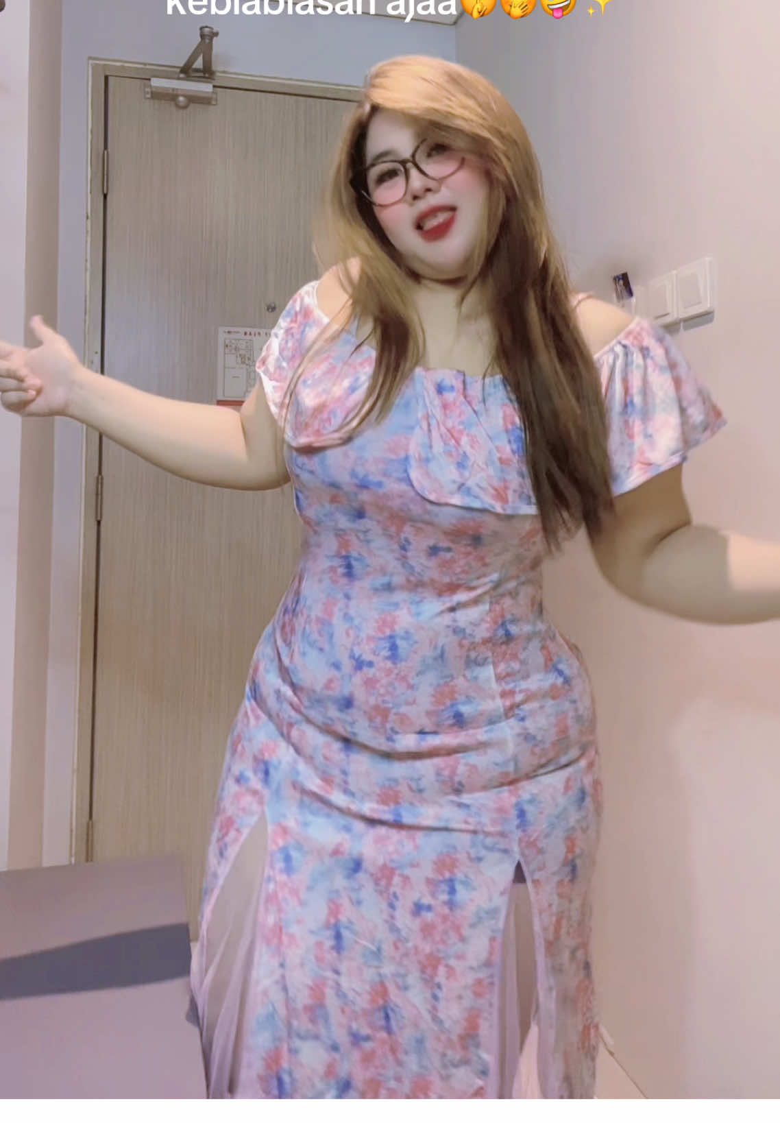 Iyakann🤭😛 #dress #bigsize #plussize #OOTD 