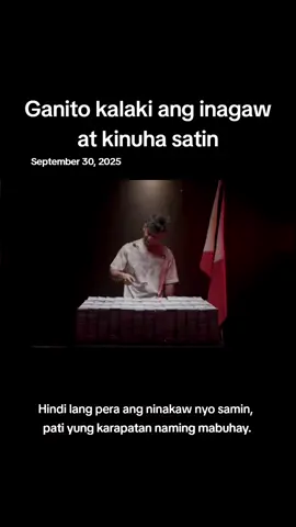 Hindi lang pera ang ninakaw nyo samin, pati yung karapatan naming mabuhay. Ganito kalaki ang inagaw at kinuha satin CTTO:📸 Von Ordoña Copy By Febrero's Entertainment MTV. #floodcontrolcorruption  #senatehearing  #rodantemarcoleta  #vpsaraduterte  #ofw 