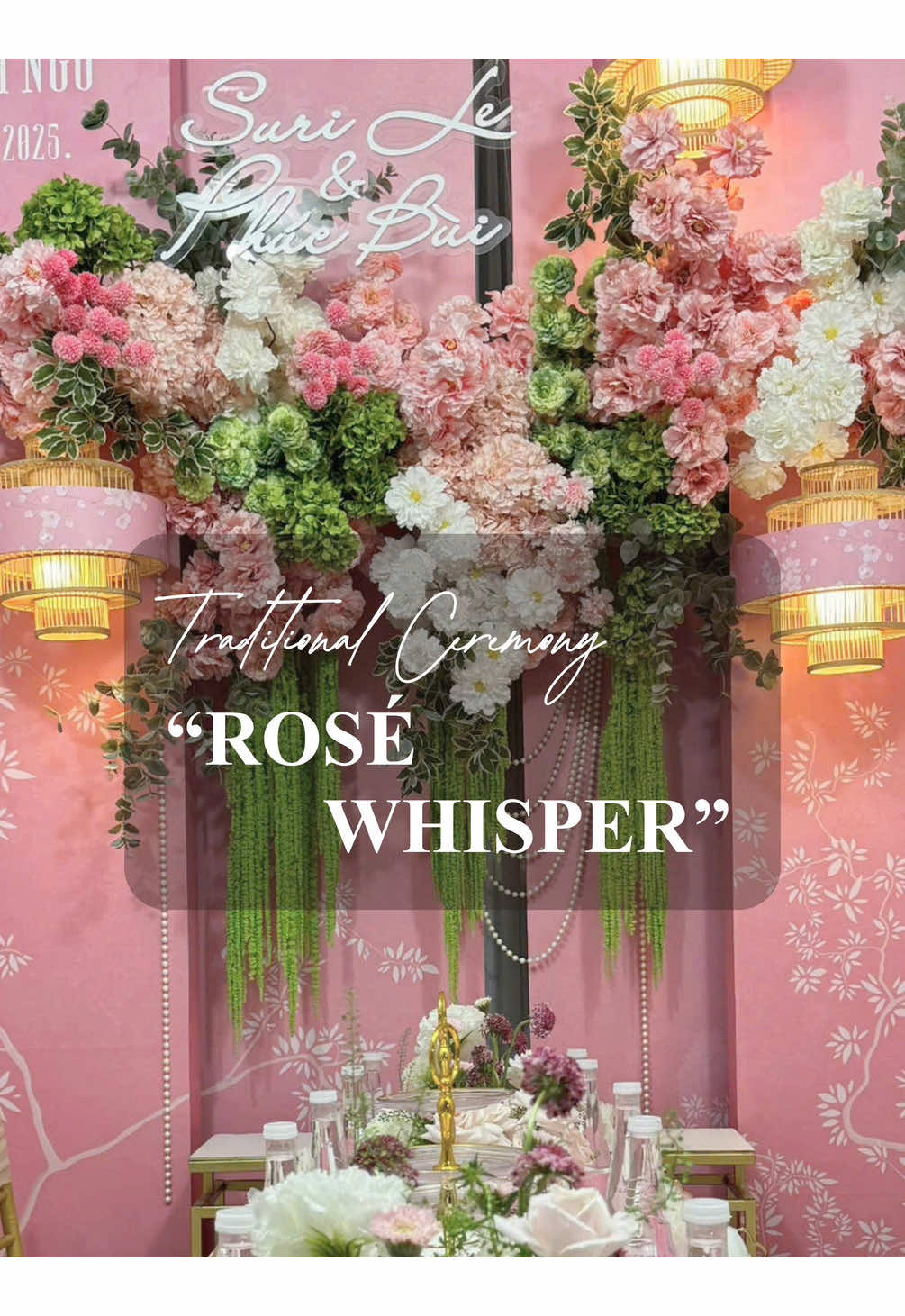 Rosé Whisper - Concept ngọt ngào cho nàng dâu cá tính  Lần này, 𝐖𝐡𝐢𝐭𝐞 𝐖𝐞𝐝𝐝𝐢𝐧𝐠 có dịp được đồng hành cùng một nàng dâu khá cá tính nhưng dành sự yêu thích đặc biệt cho sắc hồng dịu dàng. Từ đó, chúng tôi đã kiến tạo nên một buổi dạm ngõ mang gam hồng pastel hiện đại, khẽ điểm những hạt ngọc trai, vừa giữ trọn nét nữ tính, vừa tôn lên phong thái riêng biệt cho ngày đặc biệt của nàng dâu.  𝑮𝒓𝒐𝒐𝒎 & 𝑩𝒓𝒊𝒅𝒆: Suri Lê & Phúc Bùi 𝐂𝐨𝐧𝐜𝐞𝐩𝐭 & 𝐃𝐞𝐬𝐢𝐠𝐧: White Wedding Decor & More -------------------- 𝐖𝐇𝐈𝐓𝐄 𝐖𝐄𝐃𝐃𝐈𝐍𝐆 - 𝐃𝐄𝐂𝐎𝐑 & 𝐌𝐎𝐑𝐄 𝐇𝐨𝐭𝐥𝐢𝐧𝐞: 0909 056 993 - 09 0550 3993 𝐄𝐦𝐚𝐢𝐥: info@whitewedding.vn 𝐖𝐞𝐛𝐬𝐢𝐭𝐞: www.whitewedding.vn 𝐀𝐝𝐝𝐫𝐞𝐬𝐬: 112/7 Phổ Quang, Phường 9, Q.Phú Nhuận, TP. HCM. #whiteweddingdecor #weddingdecor #trangtritieccuoi #trangtrigiatien #weddingceremony    