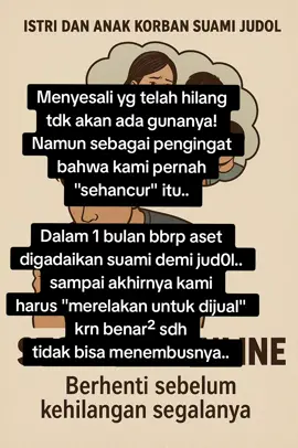 Semoga banyak yg bisa mengambil hikmah dari perjalanan kami #stopjudi #rumahtangga #kisahnyata 