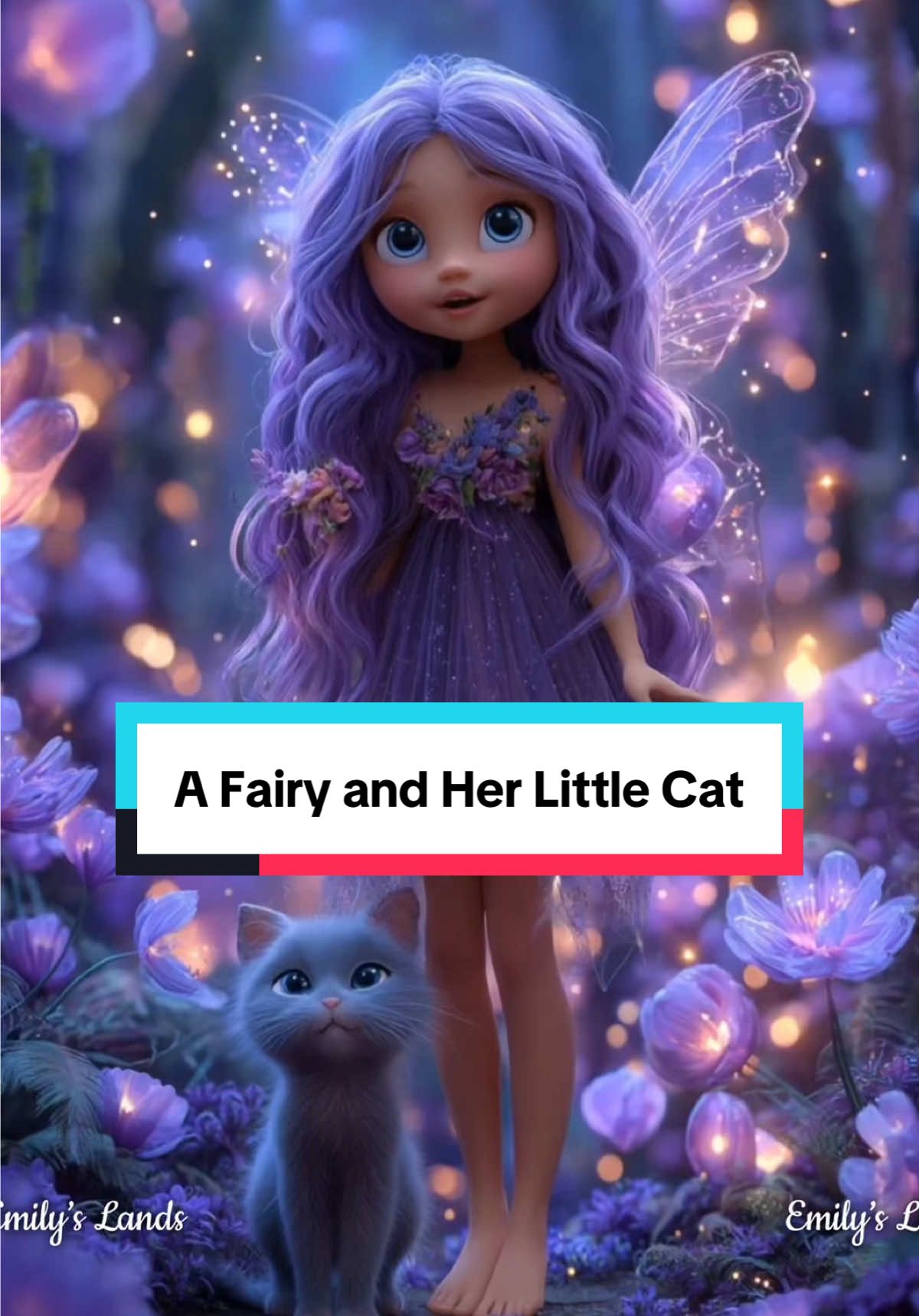 In a glowing forest of purple blossoms, a sweet fairy and her kitten share magical adventures — from catching sparkly butterflies to swinging under lantern-lit flowers. Their bond shines like starlight, reminding us that friendship makes every fairytale brighter. 💜🐾 Generated with love via basedlabs.ai ✨ 💭 How do you like this video? What kind of magical story would you love to see next? #AIart #Fairy  #AI #TikTok #Fantasy