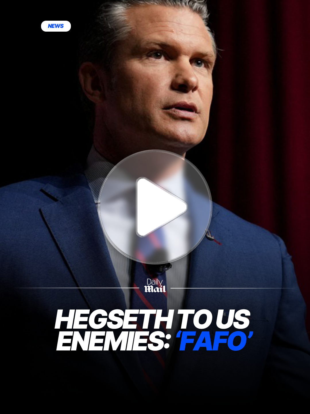 Addressing US highest-ranking military leaders at an mandatory gathering, Pete Hegseth warned America’s enemies with a blunt message: 'FAFO — f*ck around and find out.' #news #politics #whitehouse #petehegseth