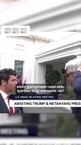 NTV Washington temsilcisi Hüseyin Günay’ın Beyaz Saray önünde bir meslektaşı ile sohbeti kameraya yansıdı. “İçeride çok büyük Hakan Fidan’ın üzerine oynuyorlar.” #ntv #hakanfidantürkiyeningururu #bilalerdogan #keşfetbeniöneçıkar #şimdineolacak 
