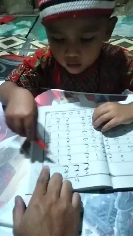 harus perkuat lagi sabar nya ya Mak 😁 #belajar #huruf #iqra'