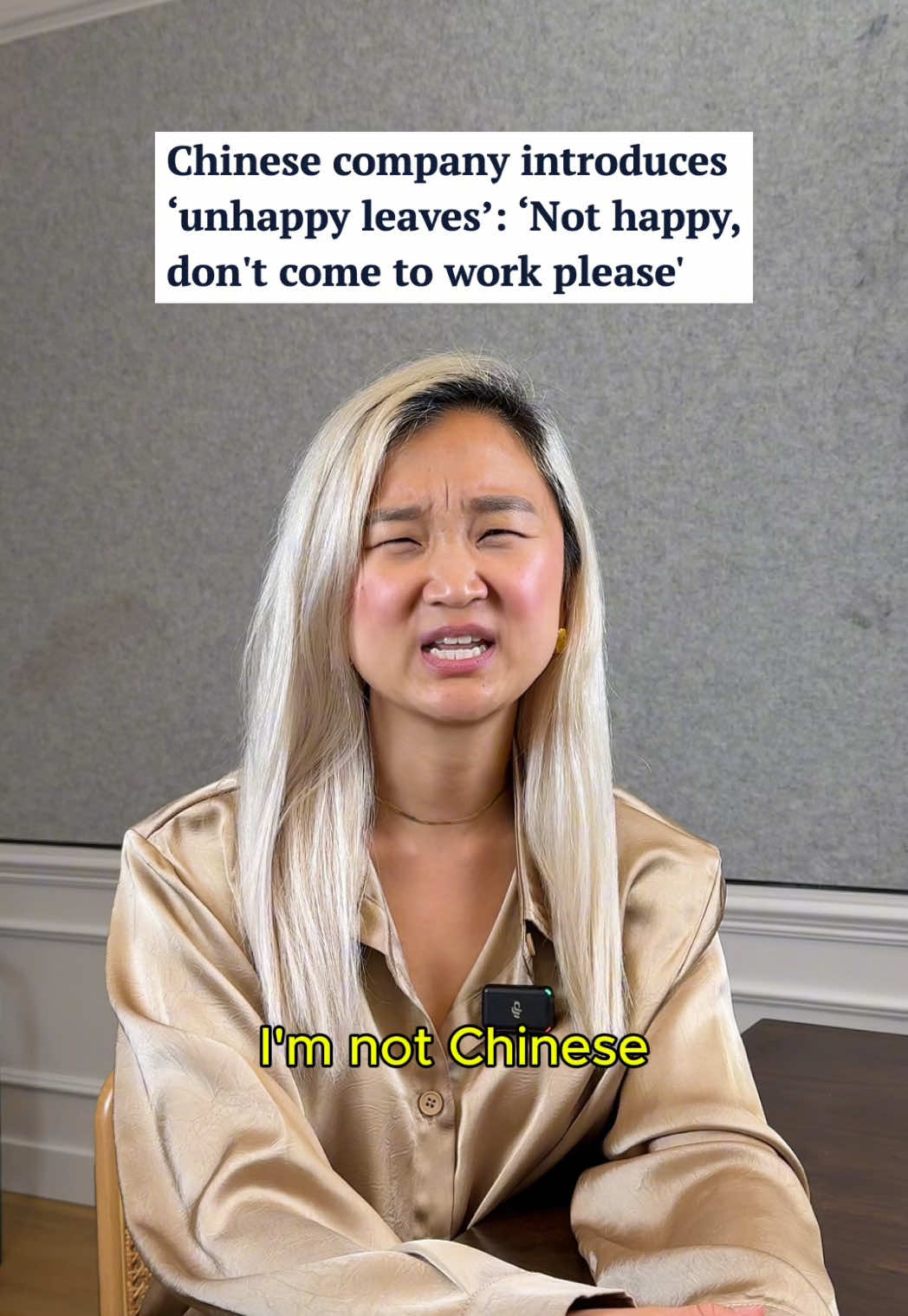China introduces “Unhappy Leave” @Soo Ra 