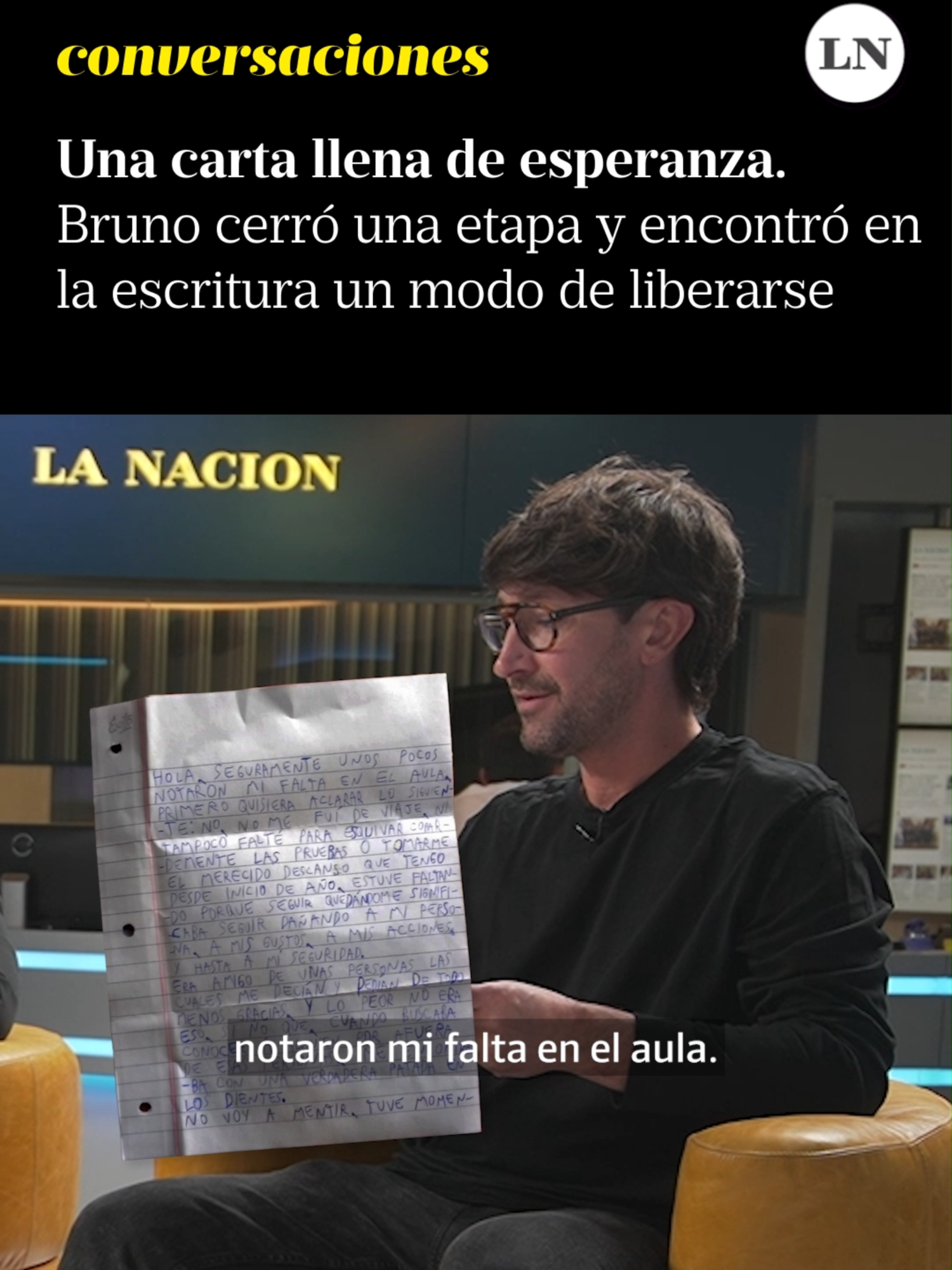 ¿Cómo se enfrenta el bullying desde la palabra? Bruno encontró en la escritura una forma de liberarse del dolor que le dejó la escuela donde le hacían bullying por ser autista. Su carta no solo cerró una etapa, también dejó un mensaje de esperanza para quienes sufren exclusión.   Alejandro Horvat con Bruno Nicolini y Matías Cadaveira en #Conversaciones   👉 Mirá la entrevista completa en lanacion.com o en nuestro canal de YouTube #Bullying #Esperanza #Autismo