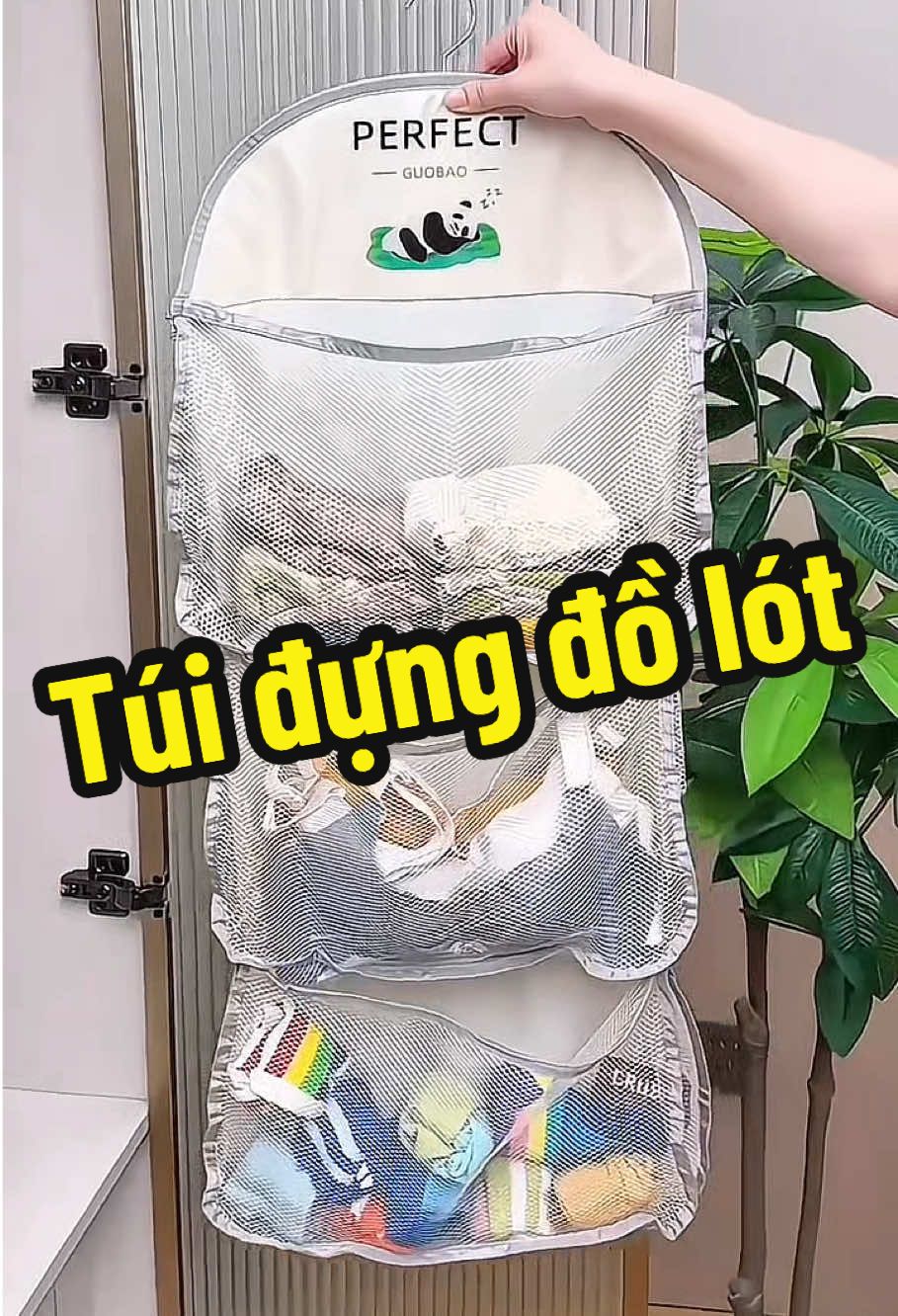 Túi đựng tất, đồ lót treo cánh tủ #tuidungdolot #tuidungtat #tiemcuachang #giadungtienich 