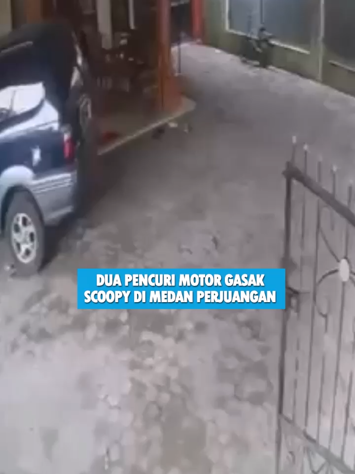 DUA PENCURI MOTOR GASAK SCOOPY DI MEDAN PERJUANGAN #PolsekMedanTimur #Curanmor #CCTV #SepedaMotor #SNN #SIBNewsNetwork