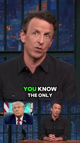 😳” Does Trump even know what’s real anymore? “ #latenightwithsethmeyers #sethmeyers #fyp #comedyvideo #politics 