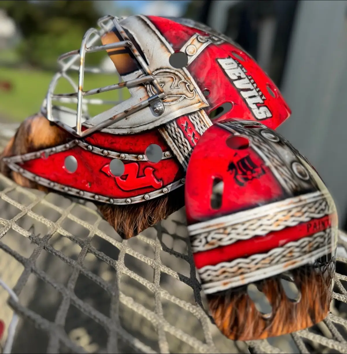 New mask for Jacob Markstrom! @New Jersey Devils 