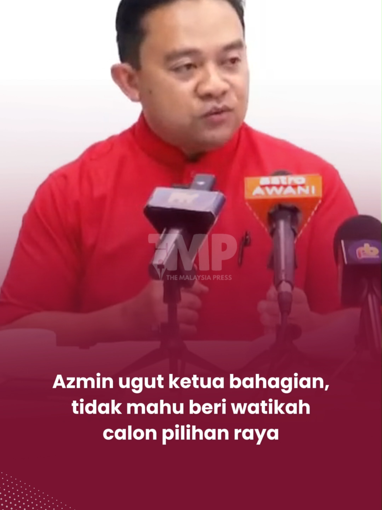 Azmin ugut ketua bahagian, tidak mahu berikan watikah calon pilihan raya Ahli Majlis Pimpinan Tertinggi BERSATU, Datuk Wan Saiful Wan Jan mendedahkan Setiausaha Agung BERSATU, Datuk Seri Azmin Ali mengugut beberapa Ketua Bahagian berhubung isu Akuan Bersumpah. Menurut Wan Saiful, ugutan itu berlaku dalam pertemuan di Ibu Pejabat BERSATU pada 19 Ogos lalu yang dihadiri Ketua Bahagian BERSATU Sepang merangkap Setiausaha BERSATU Selangor, Datuk Suhaimi Ghazali serta KB Puchong, Shukor Mustafa.