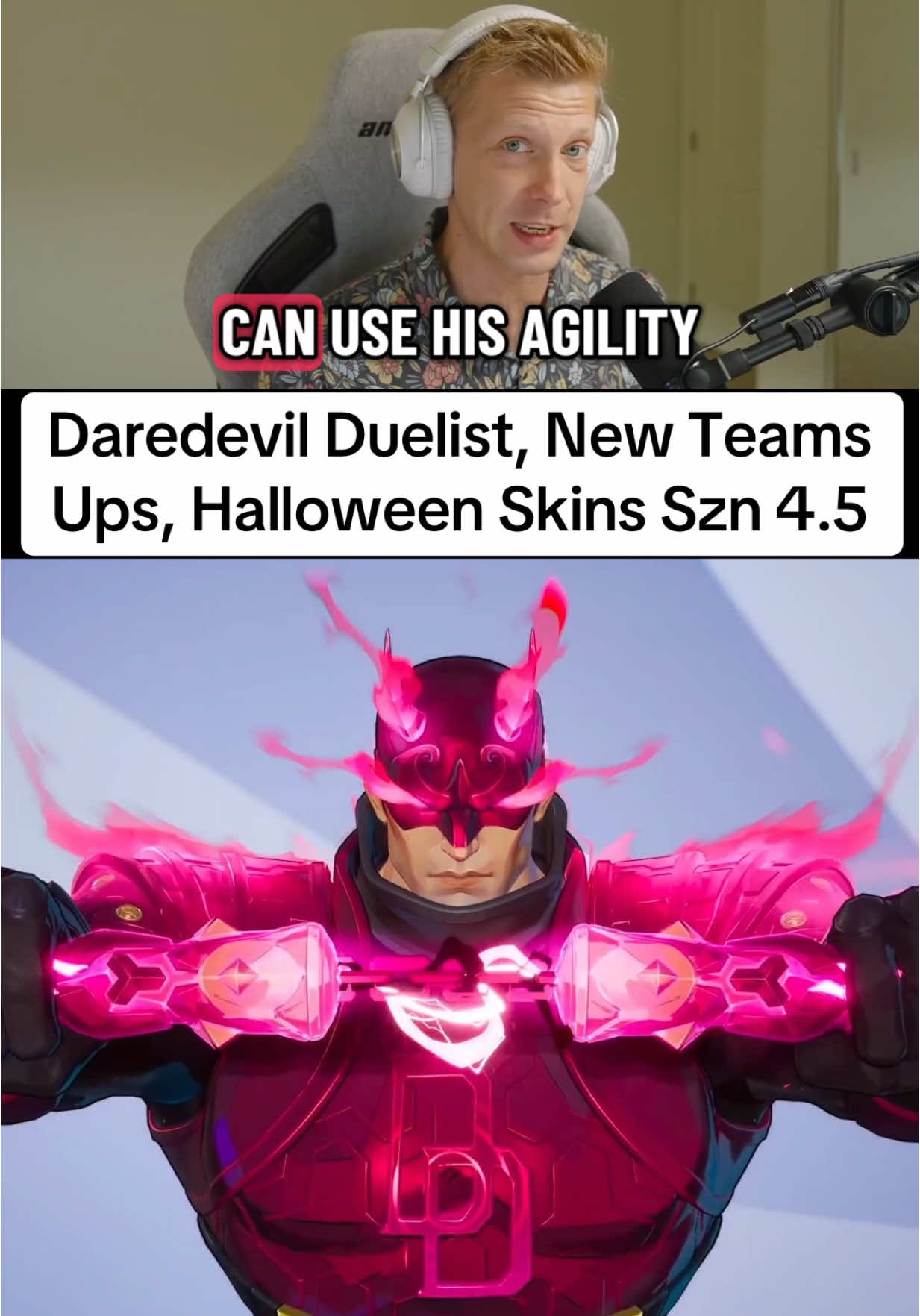 Twitch: Framebanger_ Daredevil is a Duelist, New Team Ups, Halloween Skins #marvelrivals 
