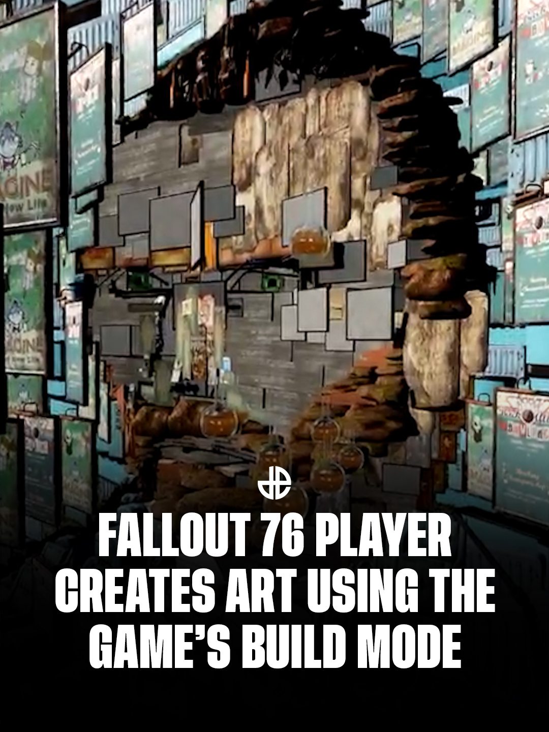 This Fallout 76 player creates works of art using the game's build mode 🔥 🎥: JamesTwoSheep #gaming #fallout #fallout76