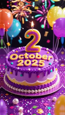 Birthday Template 2 OCTOBER 2025 #birthday #happybirthday #happybirthdaytoyou #ulangtahun #hbd 