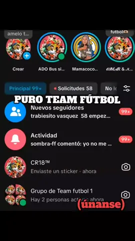 Vamos Únanse  Puro team Fútbol 