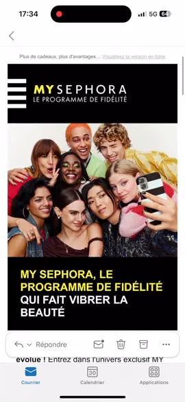 Le mail avec les précisions sur le nouveau programme fidélité @SEPHORA  Alors tu en penses quoi ? #mysephora #sephora #sephorafrance #sephoragold #goldsephora 