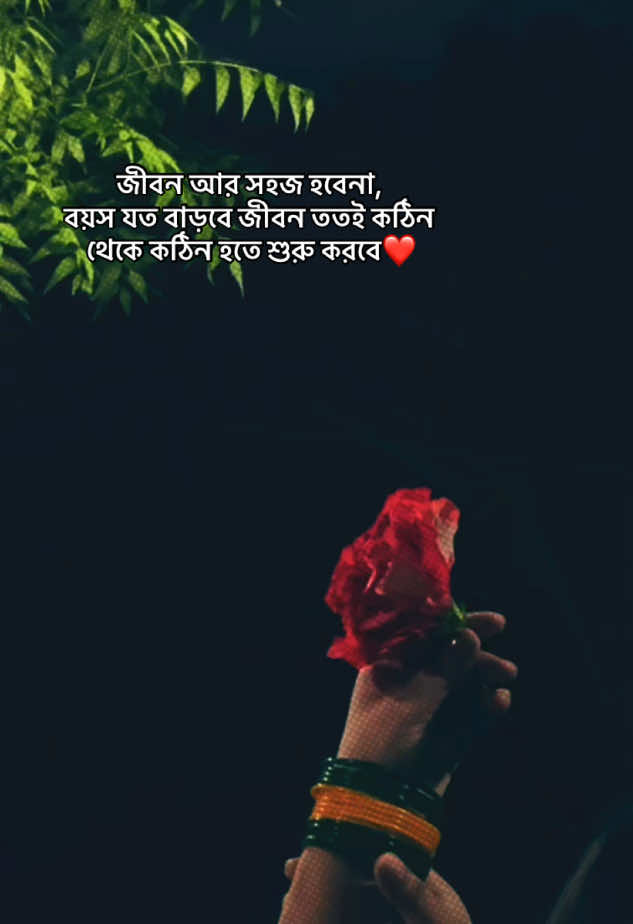 জীবন আর সহজ হবেনা, বয়স যত বাড়বে জীবন ততই কঠিন  থেকে কঠিন হতে শুরু করবে❤️#foryoupage #100millionviews #unfrezzmyaccount #fypシ゚viral🖤 #plzunfrezemyaccount 