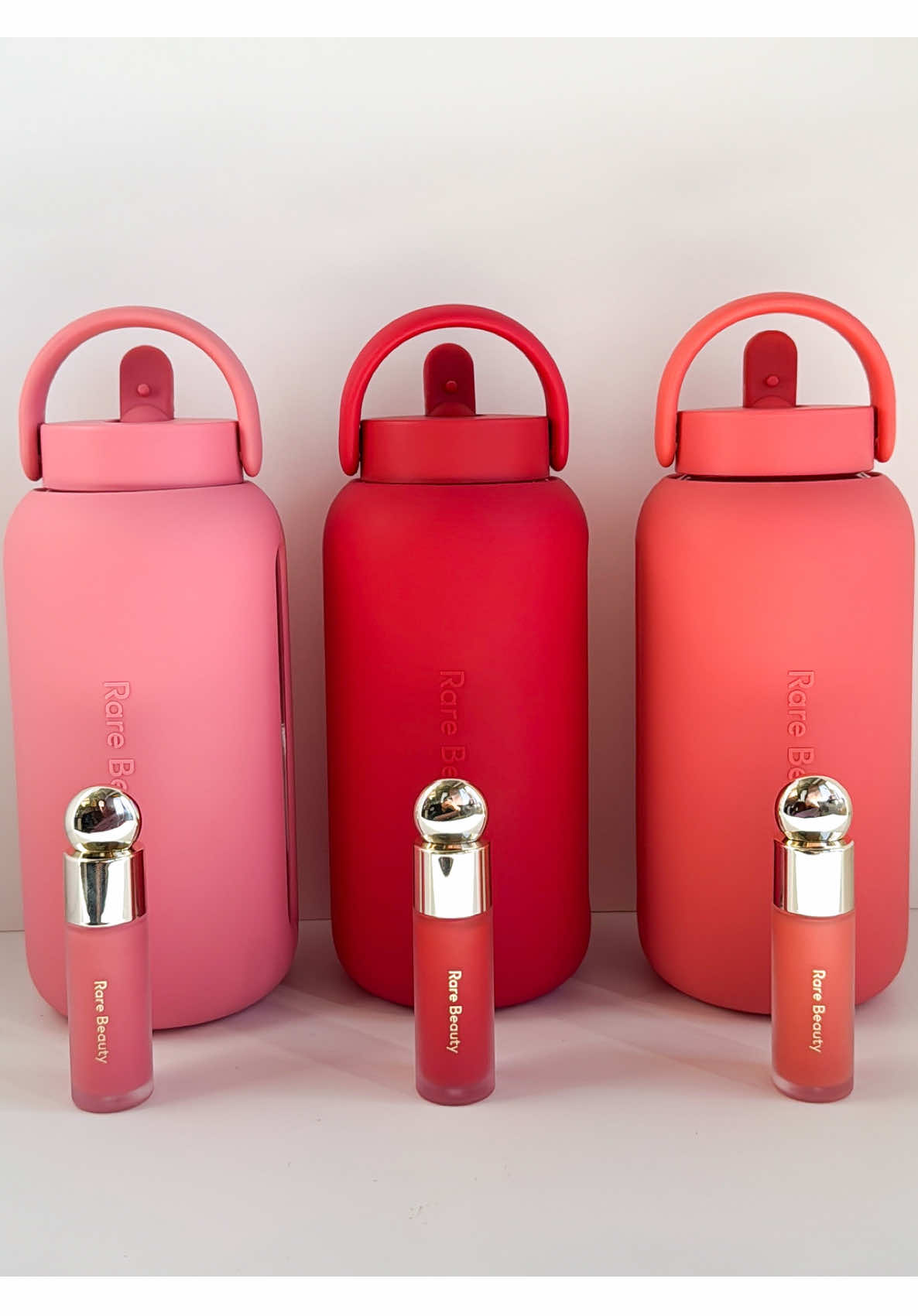 We partnered up with @Bink Made to create the Soft Pinch Bottle, in made-to-match shades inspired by our Founder's @Selena Gomez favorite Soft Pinch Liquid Blush shades. Soft Pinch 27oz Day Bottle (2-in-1 flip cap + straw included) available in limited edition shades: 🧡Joy 🩷Happy ❤️Grateful Get yours NOW. Exclusively on rarebeauty.com #rarebeauty #newrarebeauty #rarebeautywaterbottle #binkxrarebeauty #softpinch