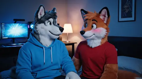 ночные посиделки с лучшим бро 🩵 @𝒁𝒐𝒐𝒃𝒍𝒆 #фурри #furry #пейгорн #furryfandom #fyp