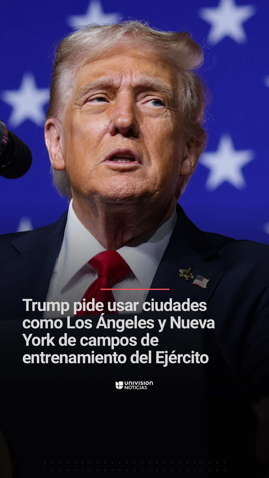 📌 El presidente Donald Trump pidió al alto mando militar usar las 