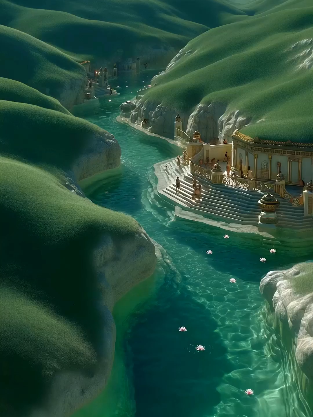 A Secret Spot Discovered, You Won't Believe It... #landscape#aiart#dream#green #water