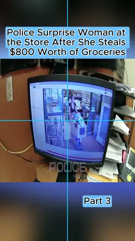 Police Surprise Woman at the Store After She Steals $800 Worth of Groceries #bodycamcops #cops #copsoftiktok #bodycam #breakingcrime 