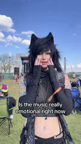 Random things you see in festival crowds… @Big Fam Music & Arts Festival #goth #emo #catgirl #musicfestival 