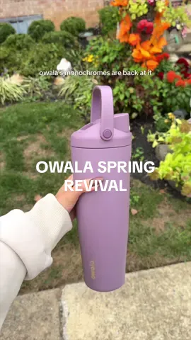 @Owala // spring revival 💜 for the mauve purple lovers. The new monochrome colorways are so good! The are the 40oz free sip sway bottles •cup holder friendly • top handle • upgraded lock #falldealsforyou #tiktokshopcreatorpicks #owala #waterbottle #tiktokshoprestock 