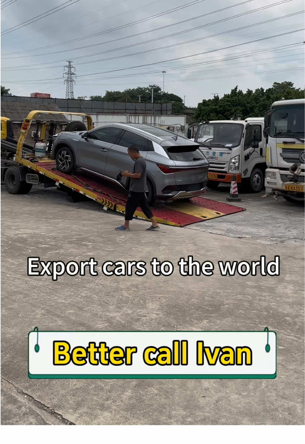 Export electric vehicles to the world. #carfromchina #nissan #byd #bydyuan #electricvehicles 
