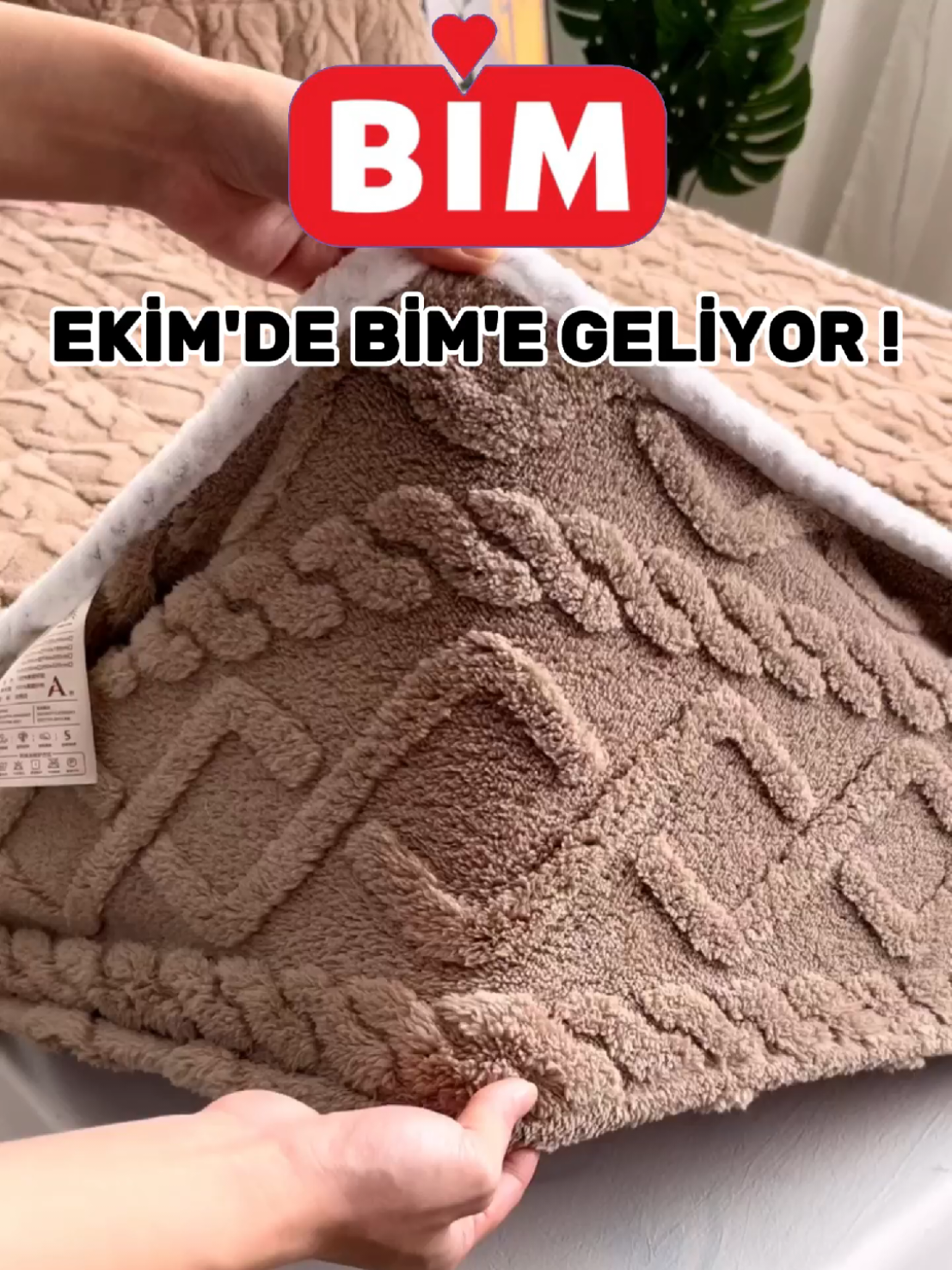 Bim'e Kışlık yatak örtüsü geliyor #bim #indirim 