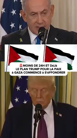 🚨URGENT: Moins de 24h après son annonce, le plan de paix de Donald Trump pour Gaza s’effondre déjà. Entre le refus de Netanyahou d’un État palestinien, les menaces contre le Hamas et les critiques internationales, ce plan divise l’opinion mondiale. Paix historique ou nouvelle stratégie de pression ? Découvrez les coulisses de ce plan controversé. #Trump #Gaza #Palestine #Netanyahou #Actualité 