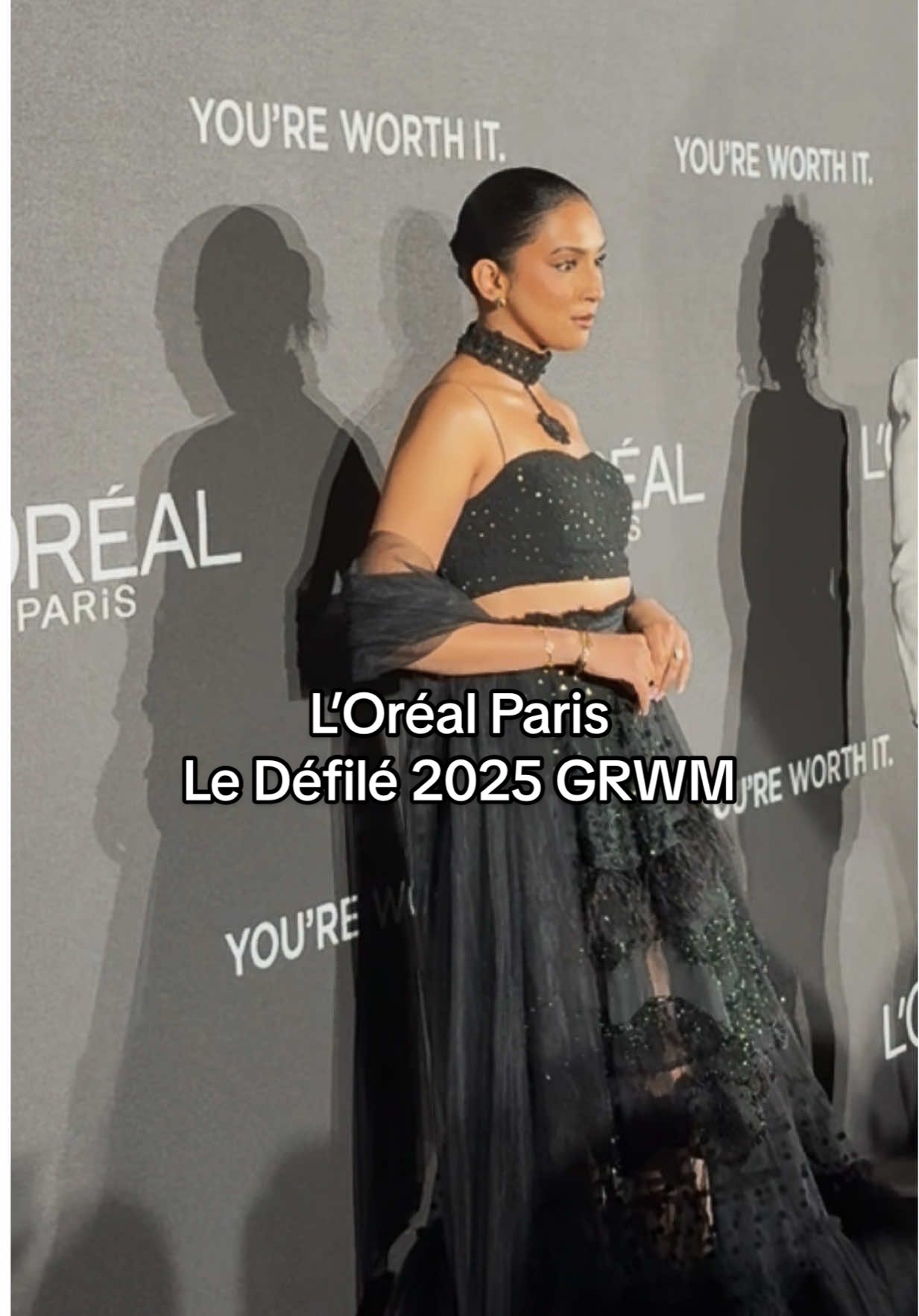 I absolutely loved this look! What do we think?  @L’Oréal Paris thank you for this incredible opportunity! Such an inspiring experience 🖤 #grwm #makeuptutorial #LOREALPARIS #LEDEFILELOREALPARIS #WALKYOURWORTH 