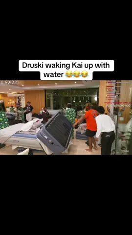 Druski waking Kai up with water #tota #viral #foryoupage 