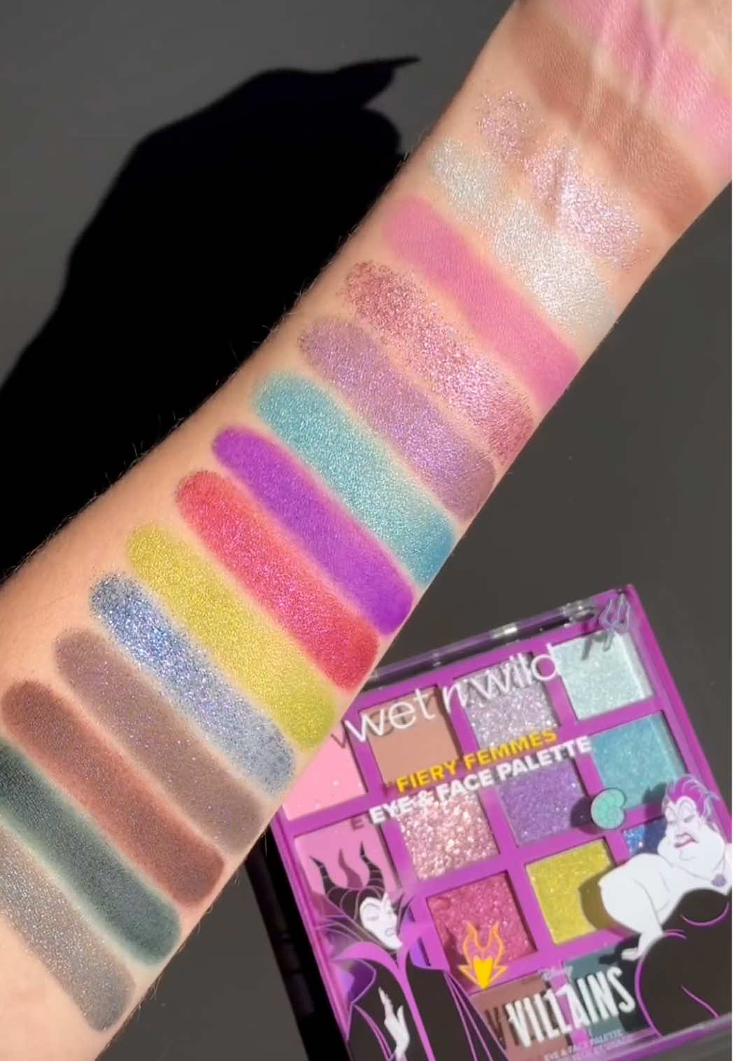 Unlock eyes that mesmerize with our Disney Villains Fiery Femmes Eye & Face Palettes 🔥✨⁠ ⁠ Create villainous looks with:⁠ 🖤 Unleashed⁠ 💜 Beautiful Destroyer⁠ ⁠ Shop the wet n wild Disney Villains collection NOW @walmart (online & in-store) @walgreens ⁠Coming soon to @ultabeauty (online only) @amazon & wetnwildbeauty.com  