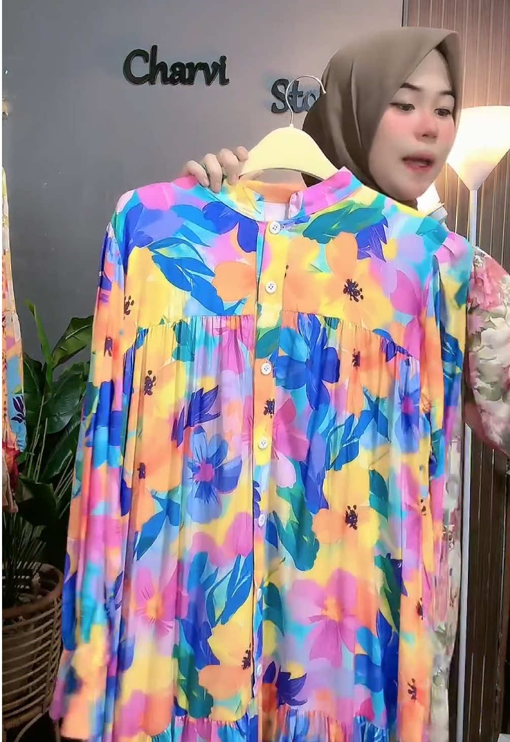 Gamis belinda lengan balon ld 120 pb 138 #fypage #tiktoklive #livehighlights 