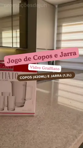 Copos e Jarra Graffiato  #achadinhos #achadosshopee #copos #jarra #mesaposta 