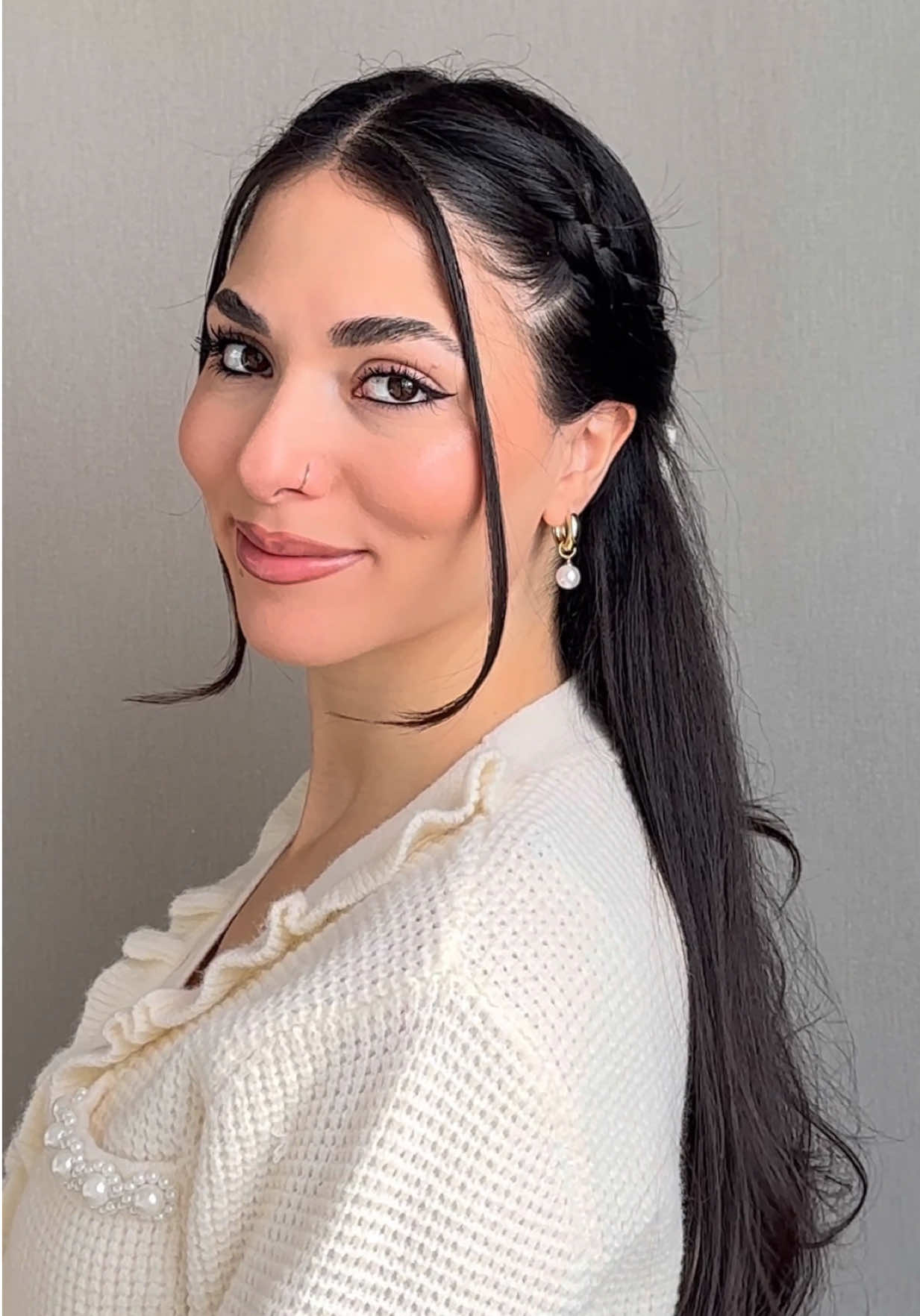 Fall looks better with cute hairstyles 🍂🤎 #hairstyletutorial #fallhair #autumn #hairtok #hairinspo 
