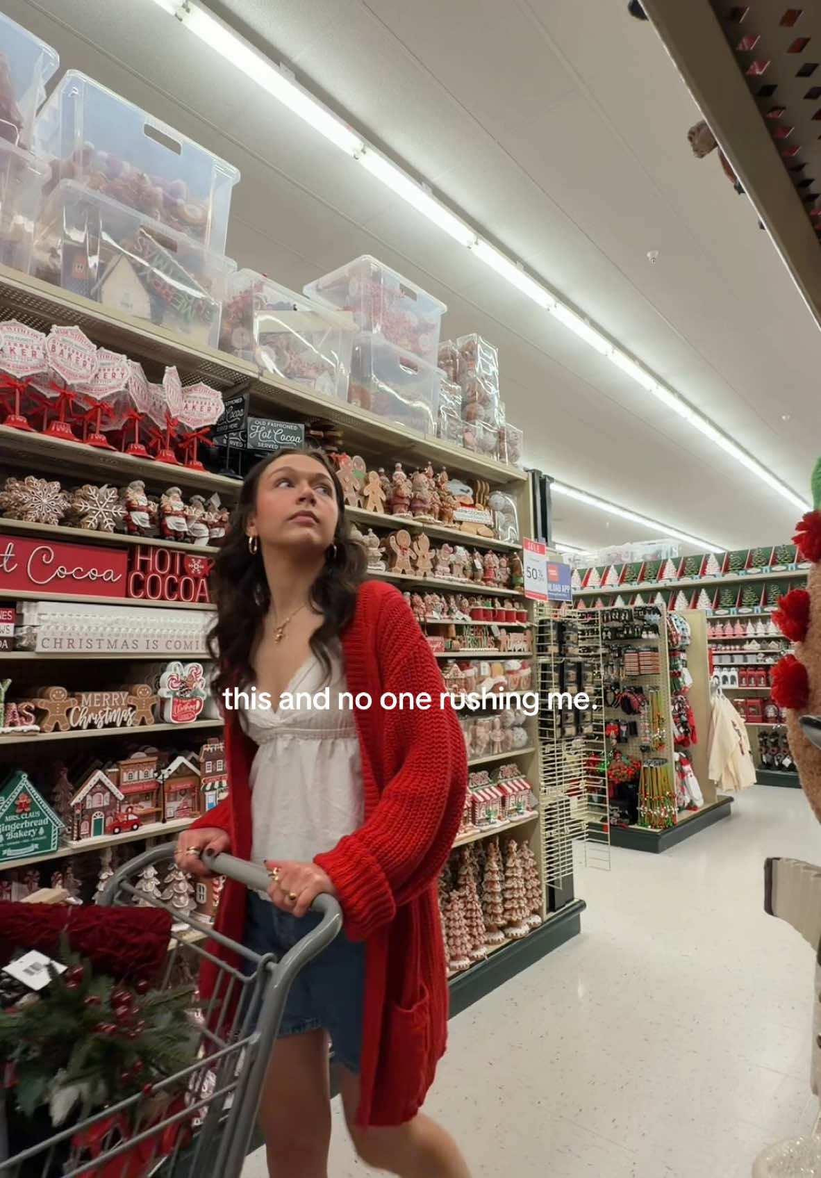 Something about shopping alone is gonna do it for me 🤭🎄🎅🏼 #christmas #christmasdecor #christmasshopping #christmastiktok #shopping #relatable 