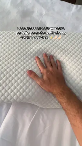 esse travesseiro é perfeito demais, agora não sinto mais dores 