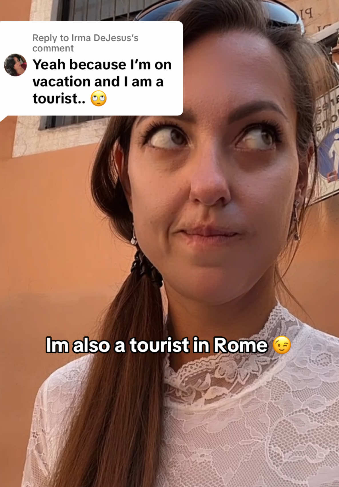 Replying to @Irma DeJesus I’m also a tourist in Rome and usually on vacation there 😉  I live in Milan 😁 #italy #milan #rome #italians #tourists 