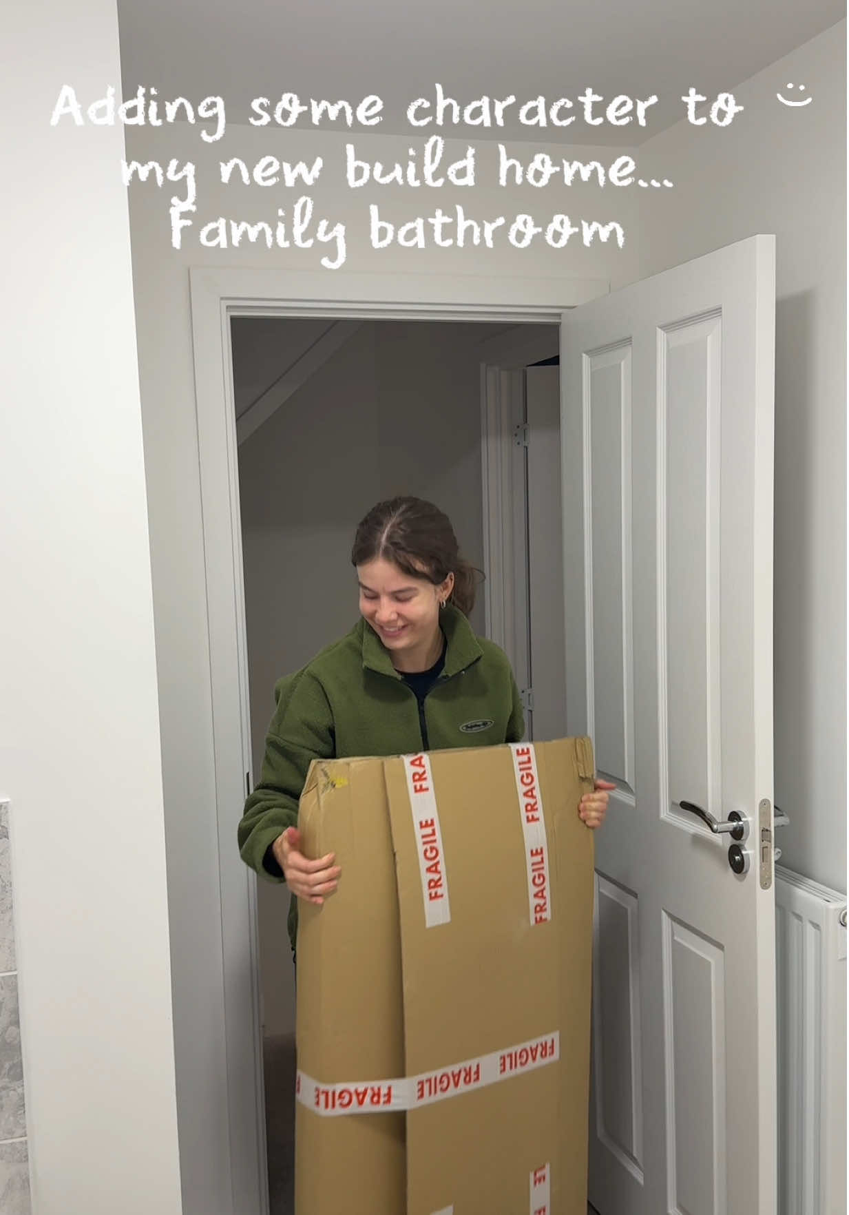 Adding some character to my new build home… family bathroom edition… part 1. Wow nearly thought I messed up massively. @Etsy designs by ItalyDesignStudio @B&Q AK frames #newbuild #decor 