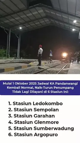 mulai 1 oktober 2025 ka pandanwangi kembali normal lagi tidak berhenti di 6 stasiun #keretaapi #fyp 
