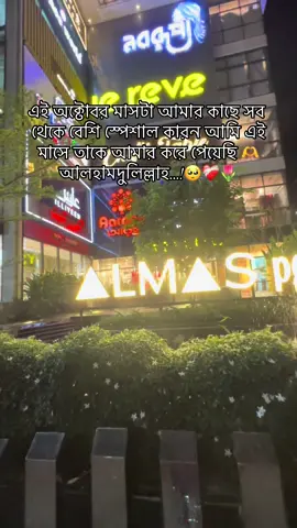 এই অক্টোবর মাসটা আমার কাছে সব থেকে বেশি স্পেশাল কারন আমি এই মাসে তাকে আমার করে পেয়েছি আলহামদুলিল্লাহ...!❤️‍🩹🥺#foryoupage #fyp #viralvideo #foryou #trending 