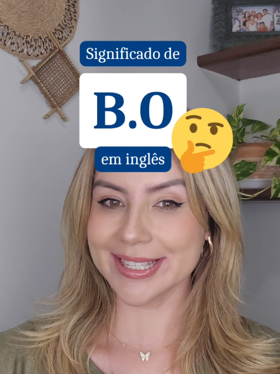 O significado de B.O em inglês! 😆 #inglês #dicasdeingles #InglêsNaPrática 
